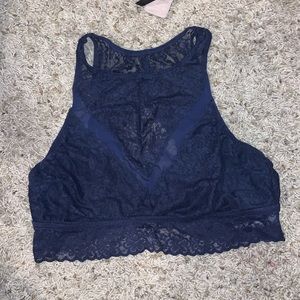 Aerie high rise navy bralette